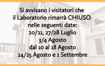 Comunicazione chiusure estive