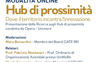 Hub di prossimitĂ : dove il territorio incontra l’innovazione